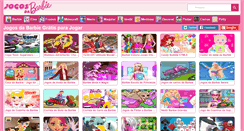 Desktop Screenshot of jogarjogosdabarbie.com